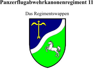 Panzerflugabwehrkanonenregiment 11 Das Regimentswappen