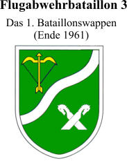Flugabwehrbataillon 3  Das 1. Bataillonswappen (Ende 1961)
